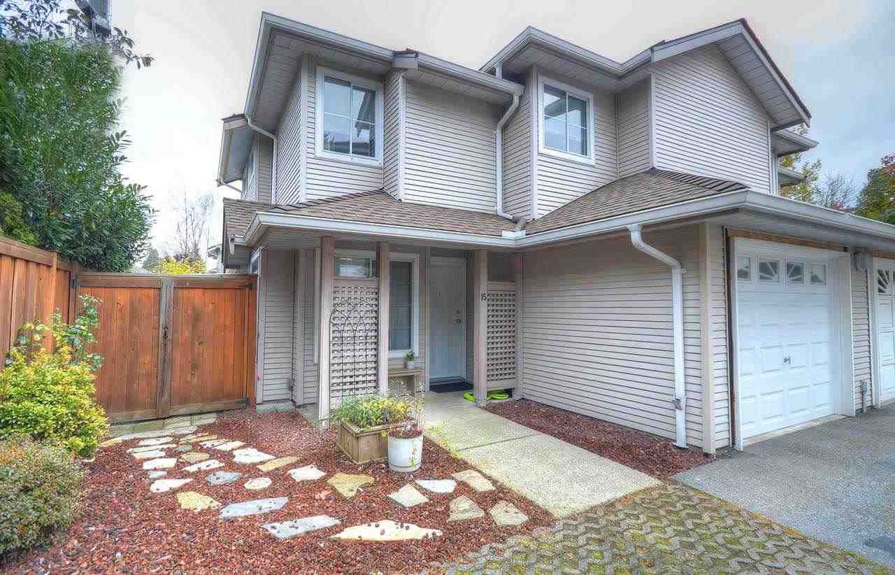 Main Photo: 15 12188 HARRIS Road in Pitt Meadows: Central Meadows Townhouse for sale : MLS®# R2419429