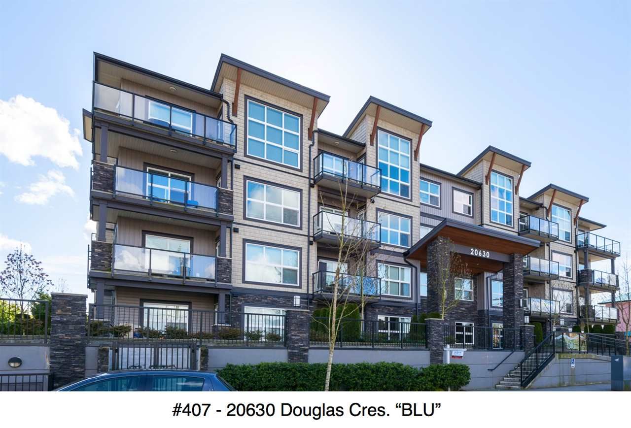 Main Photo: 407 20630 DOUGLAS Crescent in Langley: Langley City Condo for sale in "BLU" : MLS®# R2049078