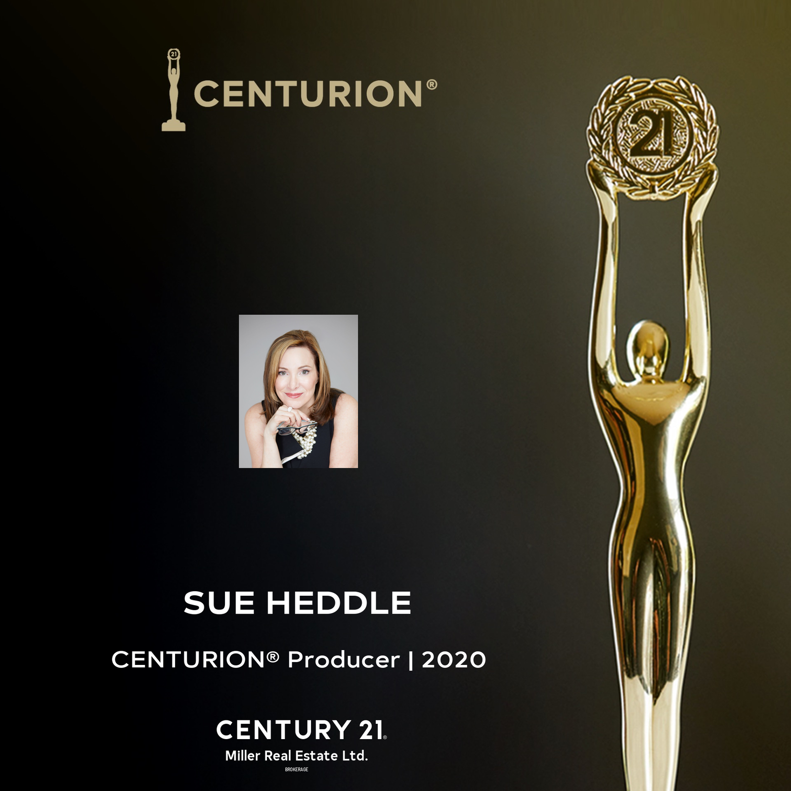 Oakville Realtor Sue Heddle - A 2020 Centurion Producer