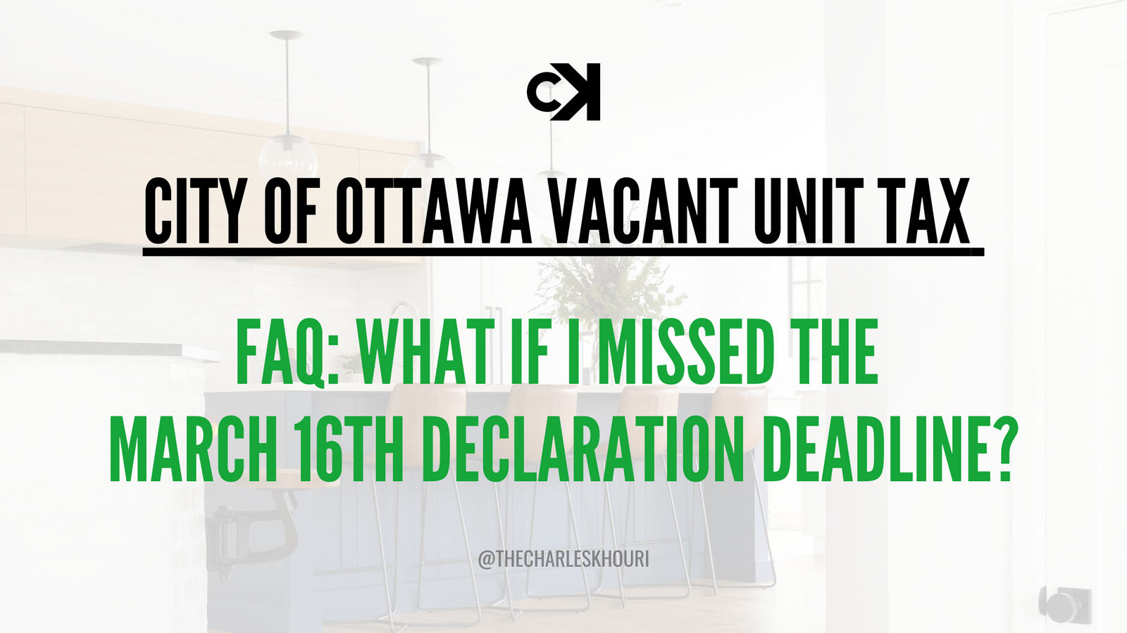What if you missed the City of Ottawa Vacant Unit Tax Declaration Deadline?