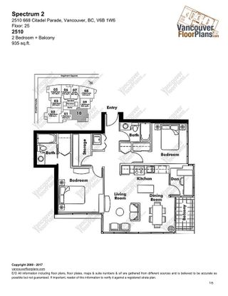 Photo 4: 2510 668 CITADEL PARADE in Vancouver: Downtown VW Condo for sale in "SPECTRUM 2" (Vancouver West)  : MLS®# R2191828