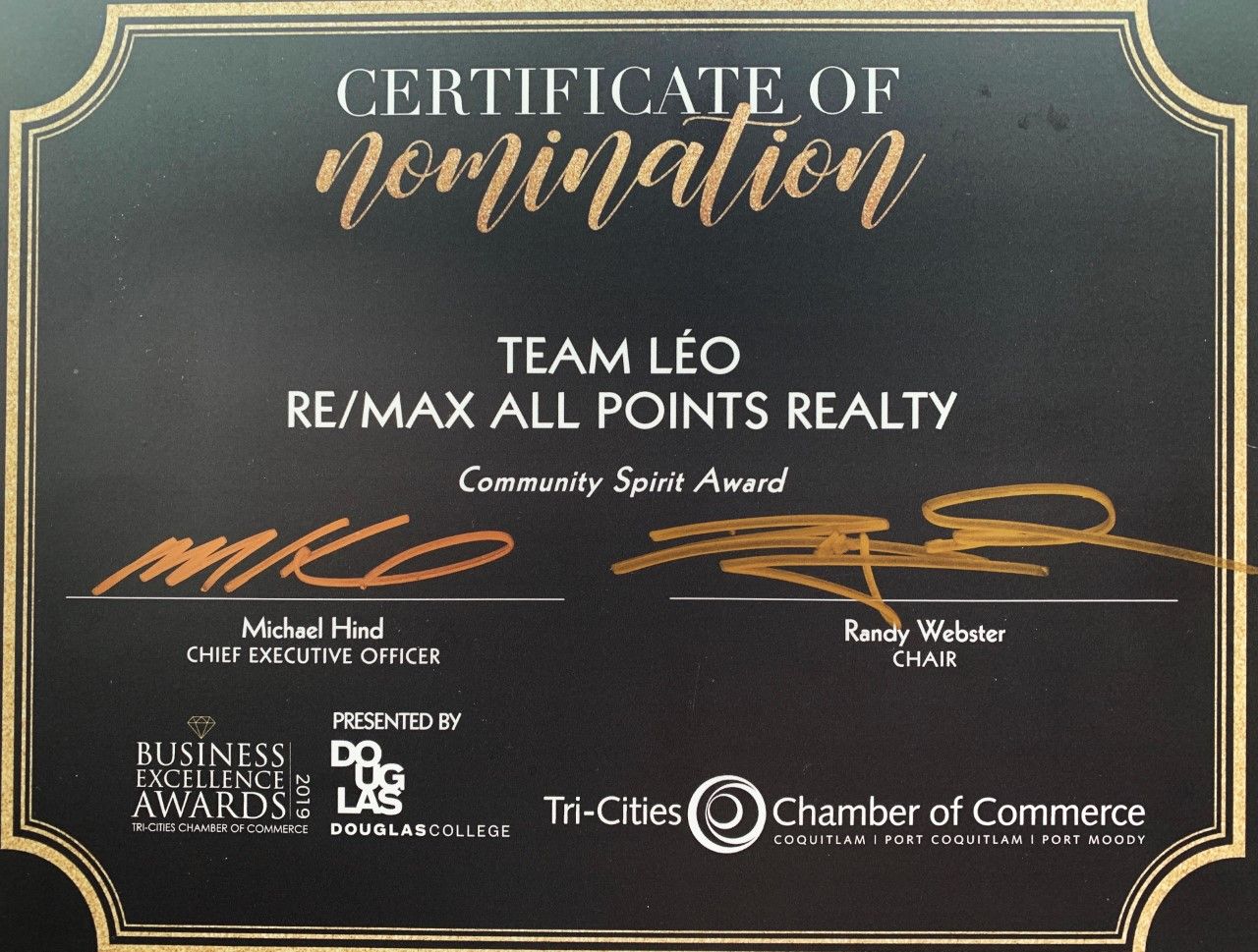Team Leo - Community Spirit Award