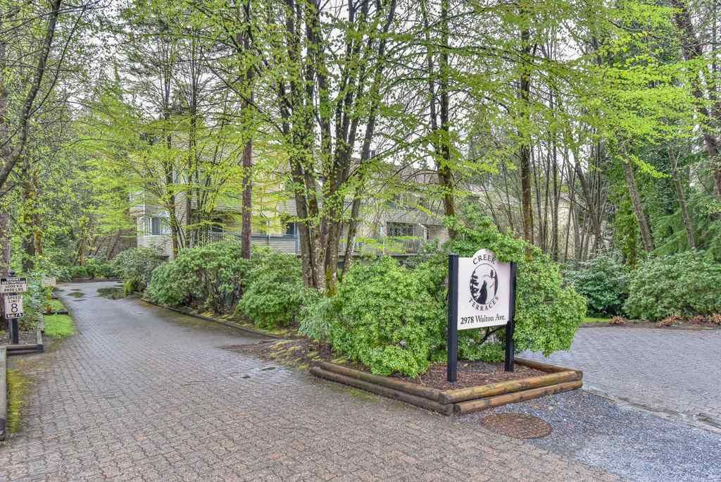 Main Photo: 20 2978 WALTON Avenue in Coquitlam: Canyon Springs Townhouse for sale in "CREEK TERRACES" : MLS®# R2357737