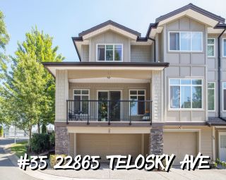 Photo 1: 35 22865 TELOSKY Avenue in Maple Ridge: East Central Townhouse for sale in "WINDSONG" : MLS®# R2485521