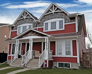 Photo 1: 58 Auburn Crest Place SE in Calgary: Auburn Bay Semi Detached (Half Duplex) for sale : MLS®# A2030014