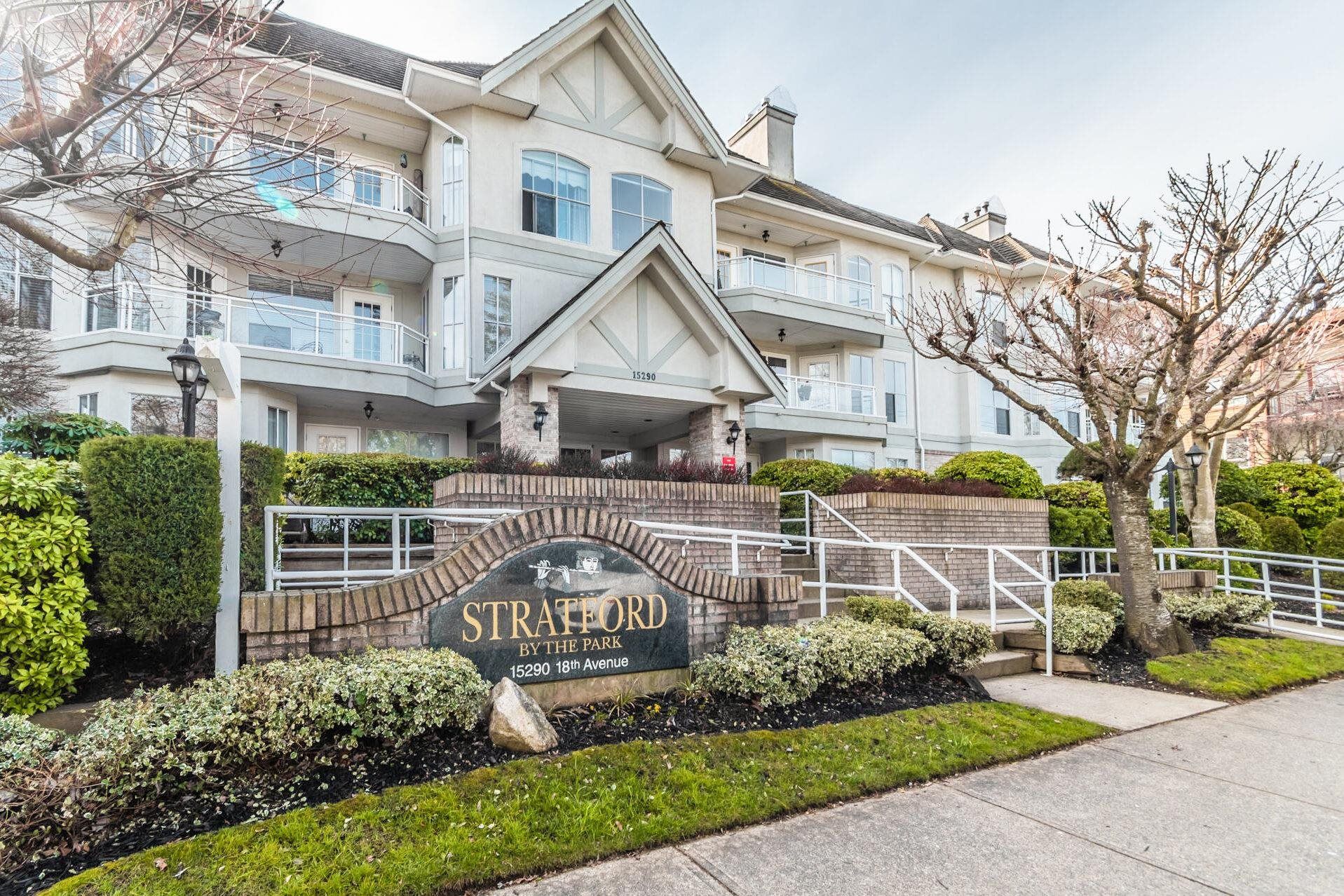 Main Photo: 301 15290 18 Avenue in Surrey: King George Corridor Condo for sale in "STRATFORD BY THE PARK" (South Surrey White Rock)  : MLS®# R2816331