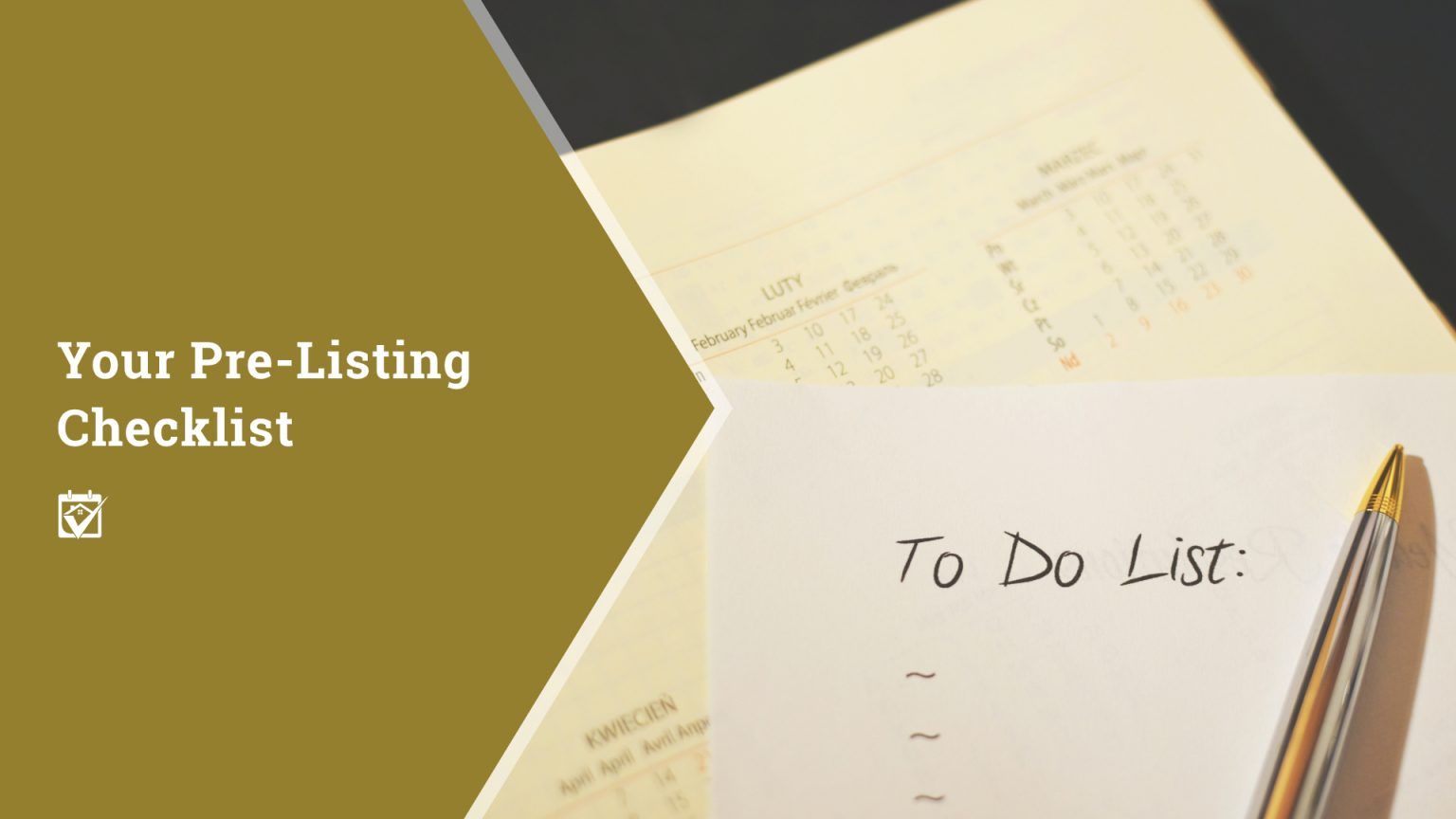 Your Pre-Listing Checklist