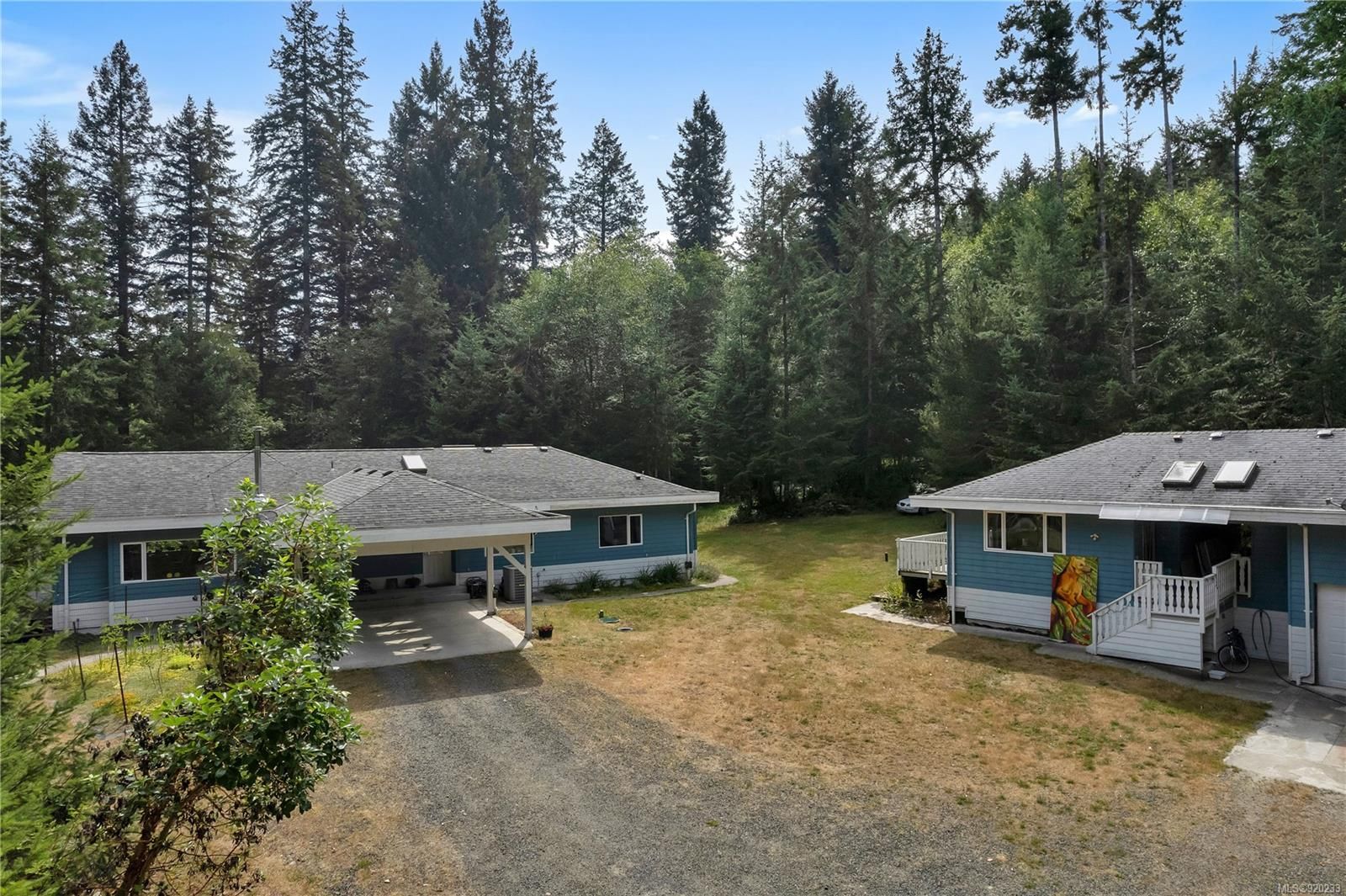 Quadra Island home & garage/suite on 5.66 acres, located in popular residential area just north of Heriot Bay!
