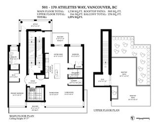 Photo 38: 501 170 ATHLETES Way in Vancouver: False Creek Condo for sale (Vancouver West)  : MLS®# R2750377