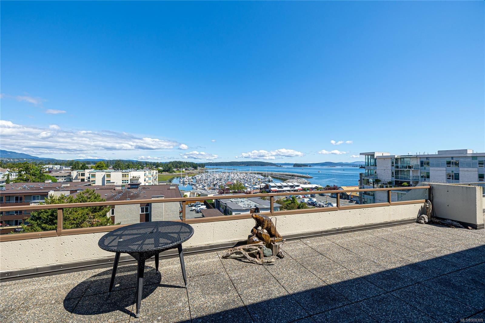 Imagine enjoying this Ocean and Marina View from the patio of this 2 bed 2 bath Penthouse!
