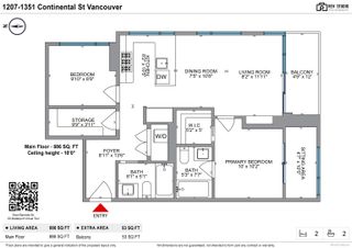 Photo 25: 1207 1351 CONTINENTAL Street in Vancouver: Downtown VW Condo for sale in "MADDOX" (Vancouver West)  : MLS®# R2781600