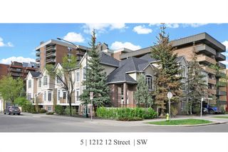 Main Photo: 5 1212 12 Street SW in Calgary: Beltline Row/Townhouse for sale : MLS®# A1211058