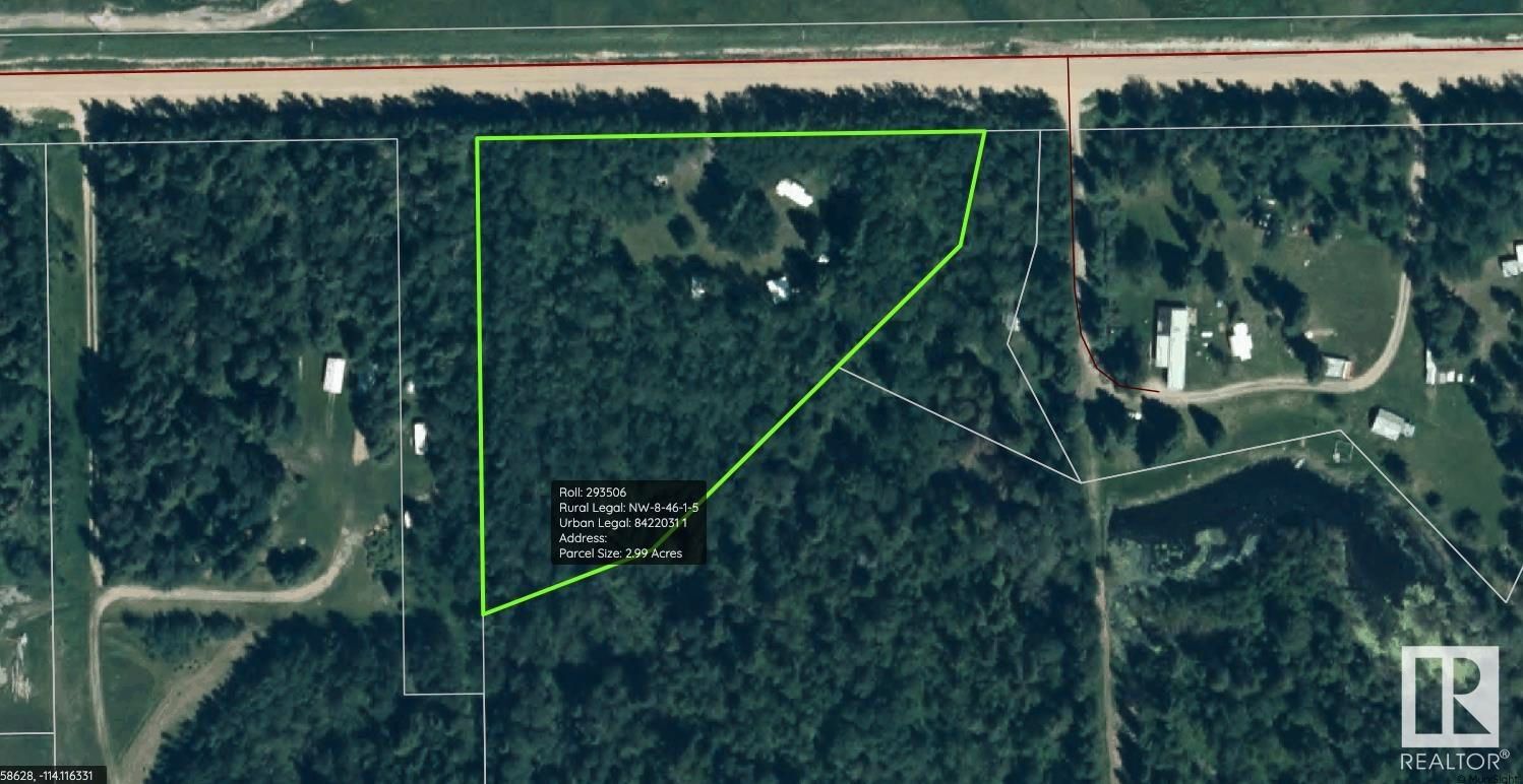 Main Photo: rr 1 twp rd 462: Rural Wetaskiwin County Vacant Lot/Land for sale : MLS®# E4318375