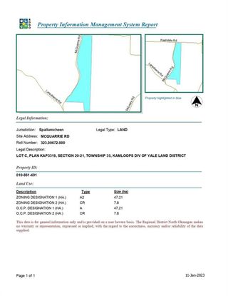 Photo 16: Lot Mcquarrie Road, in Armstrong: Vacant Land for sale : MLS®# 10266538