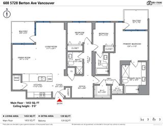 Photo 2: 608 5728 BERTON Avenue in Vancouver: University VW Condo for sale (Vancouver West)  : MLS®# R2859649