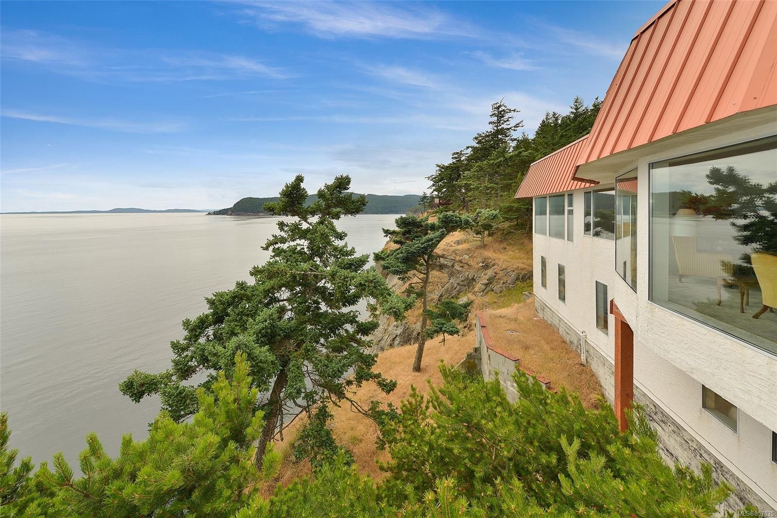 Commanding 2 level home perched on the southern bluffs of Saturna Island