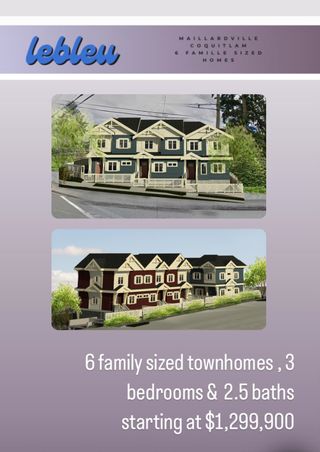 Photo 1: 104 235 LEBLEU Street in Coquitlam: Maillardville Townhouse for sale in "LEBLEU" : MLS®# R2848018