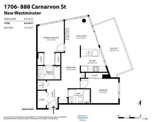 Photo 21: 1706 888 CARNARVON Street in New Westminster: Downtown NW Condo for sale in "MARINUS" : MLS®# R2828108