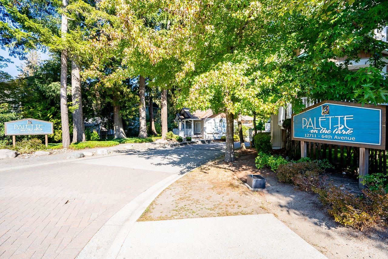 Main Photo: 43 12711 64 Avenue in Surrey: West Newton Townhouse for sale in "PALETTE ON THE PARK" : MLS®# R2816514