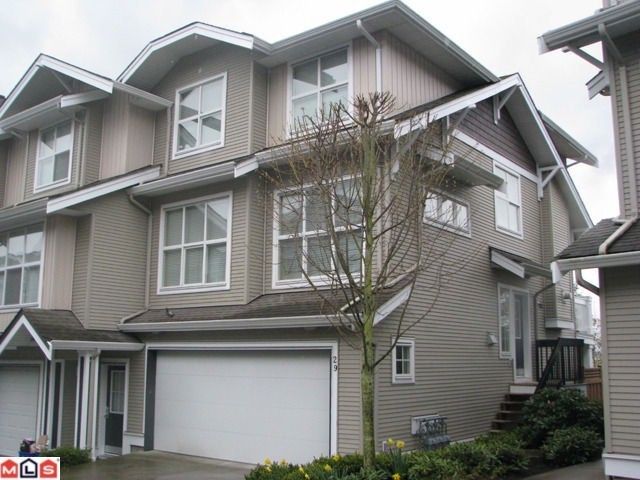 Main Photo: 29 20460 66TH Avenue in Langley: Willoughby Heights Townhouse for sale in "WILLOW EDGE" : MLS®# F1119956