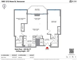 Photo 5: 1805 1212 HOWE Street in Vancouver: Downtown VW Condo for sale in "1212 HOWE" (Vancouver West)  : MLS®# R2871700
