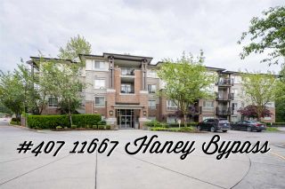 Photo 1: 407 11667 HANEY Bypass in Maple Ridge: West Central Condo for sale in "Haney's Landings" : MLS®# R2465780