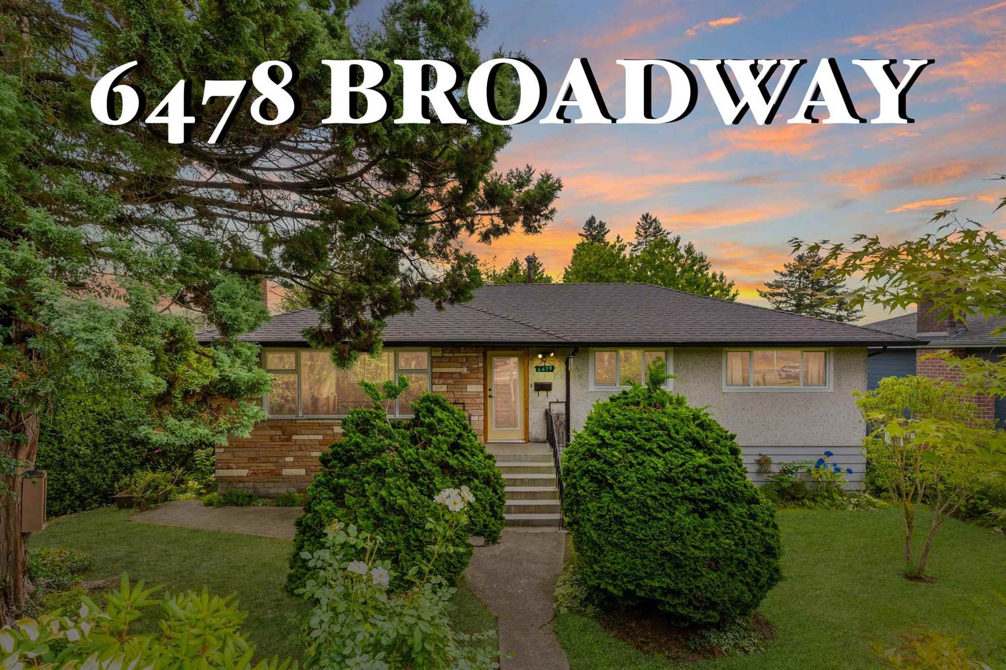 Main Photo: 6478 BROADWAY STREET in Burnaby: Parkcrest House for sale (Burnaby North)  : MLS®# R2601207