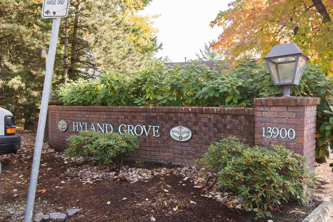 Main Photo: 119 13900 HYLAND Road in Surrey: East Newton Townhouse for sale in "Hyland Grove" : MLS®# R2513810