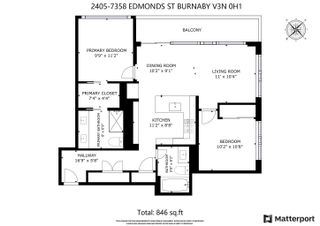 Photo 4: 2405 7358 EDMONDS Street in Burnaby: Edmonds BE Condo for sale (Burnaby East)  : MLS®# R2877073