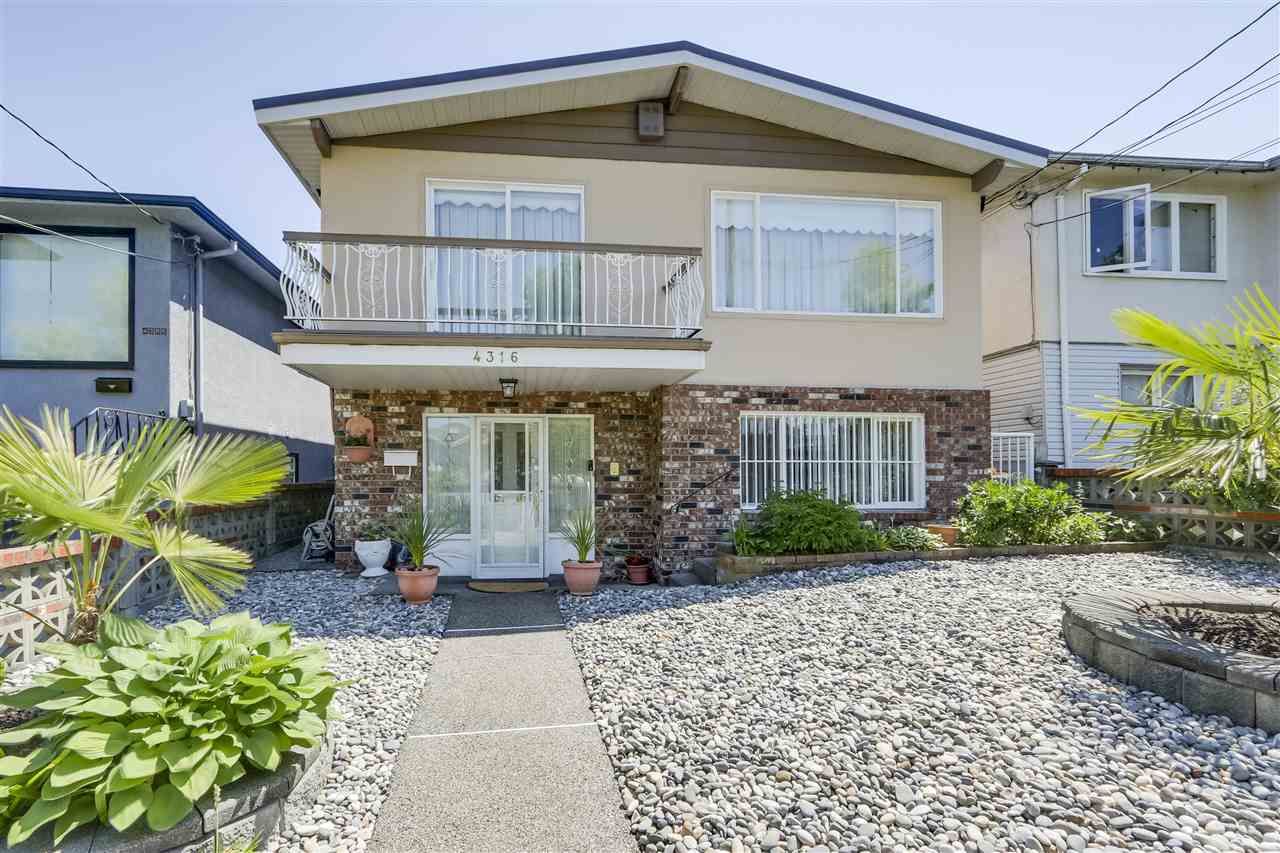 Main Photo: 4316 BEATRICE Street in Vancouver: Victoria VE House for sale (Vancouver East)  : MLS®# R2294008