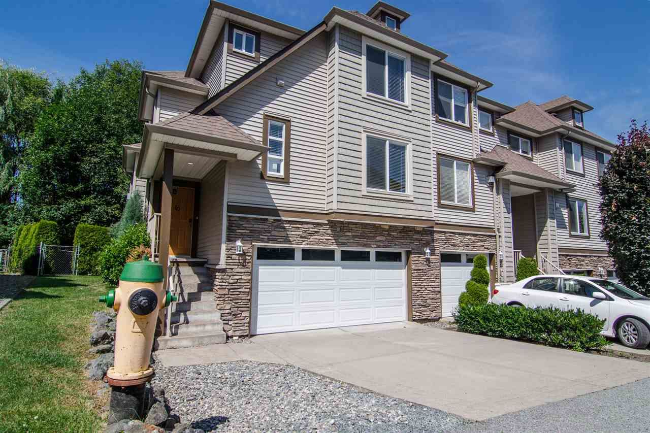 Main Photo: 10 46778 HUDSON Road in Chilliwack: Promontory Townhouse for sale in "Cobble Stone Terrace" (Sardis)  : MLS®# R2478453