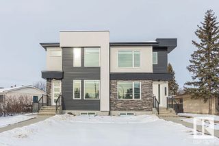 Photo 1: 14736 87 Avenue in Edmonton: Zone 10 House Half Duplex for sale : MLS®# E4376347