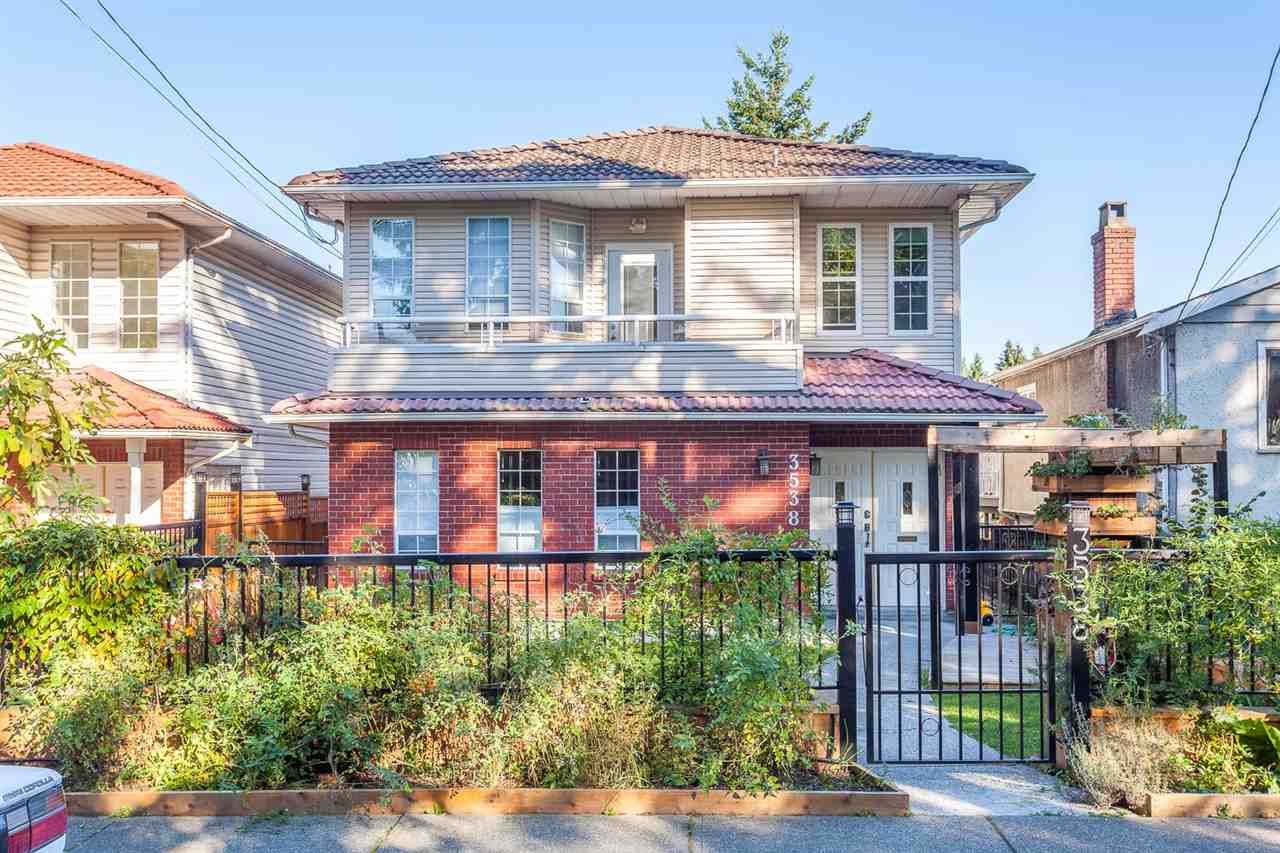 Main Photo: 3538 BELLA VISTA STREET in Vancouver: Knight House for sale (Vancouver East)  : MLS®# R2004519