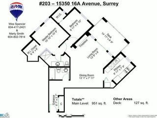 Photo 20: 203 15350 16A Avenue in Surrey: King George Corridor Condo for sale in "Ocean Bay Villas" (South Surrey White Rock)  : MLS®# F1422453