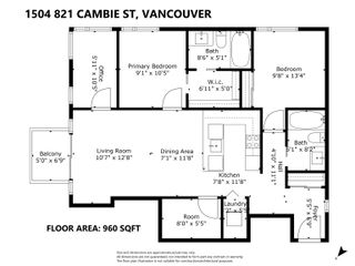 Photo 28: 1504 821 CAMBIE Street in Vancouver: Downtown VW Condo for sale in "Raffles On Robson" (Vancouver West)  : MLS®# R2855544