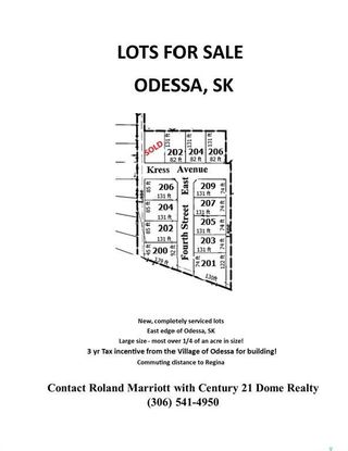 Photo 3: 209 4th Street East in Odessa: Lot/Land for sale : MLS®# SK877146