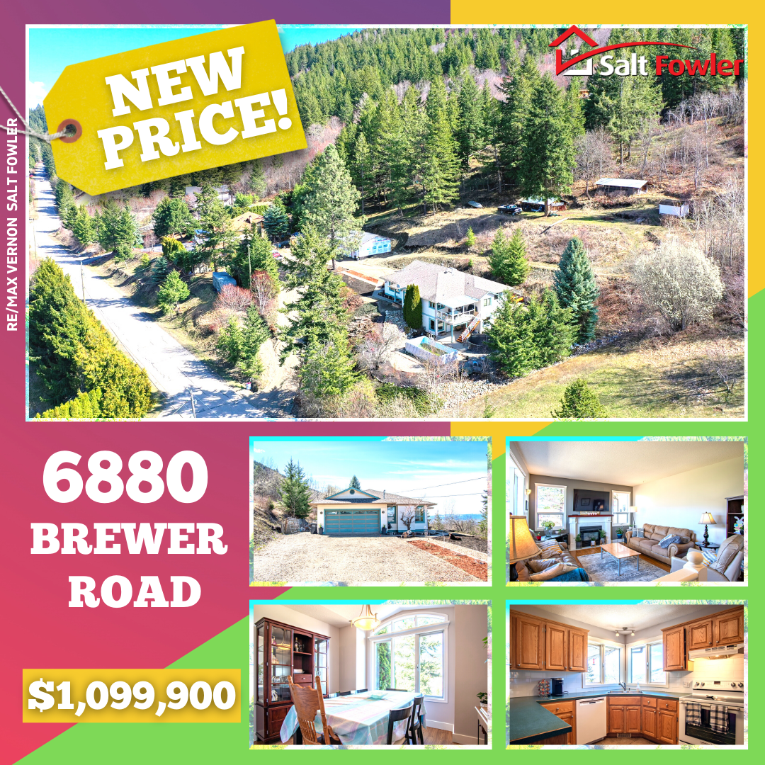 New price for the house at 6880 Brewer Road