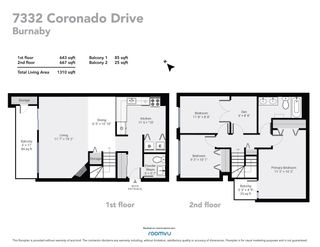 Photo 3: 7332 CORONADO Drive in Burnaby: Montecito Townhouse for sale in "Coronado Drive" (Burnaby North)  : MLS®# R2716141