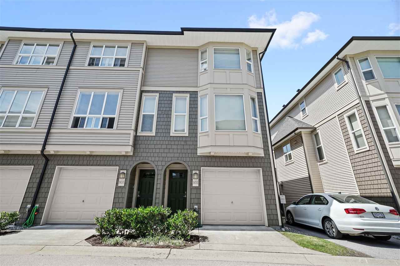 Main Photo: 102 7938 209 Street in Langley: Willoughby Heights Townhouse for sale in "Red Maple Park" : MLS®# R2478940