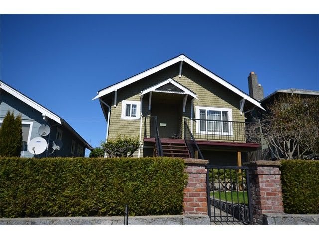 Main Photo: 3613 FRANKLIN Street in Vancouver: Hastings East House for sale (Vancouver East)  : MLS®# V1055649