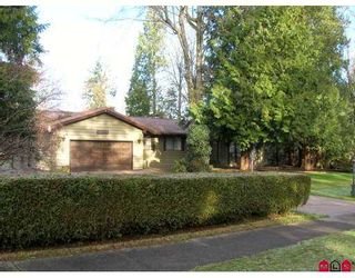Main Photo: 18037 20TH Ave in White Rock: Hazelmere House for sale in "REDWOOD PARK" (South Surrey White Rock)  : MLS®# F2626903