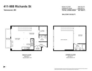 Photo 30: 411 988 RICHARDS Street in Vancouver: Yaletown Condo for sale in "TRIBECA LOFTS" (Vancouver West)  : MLS®# R2810771
