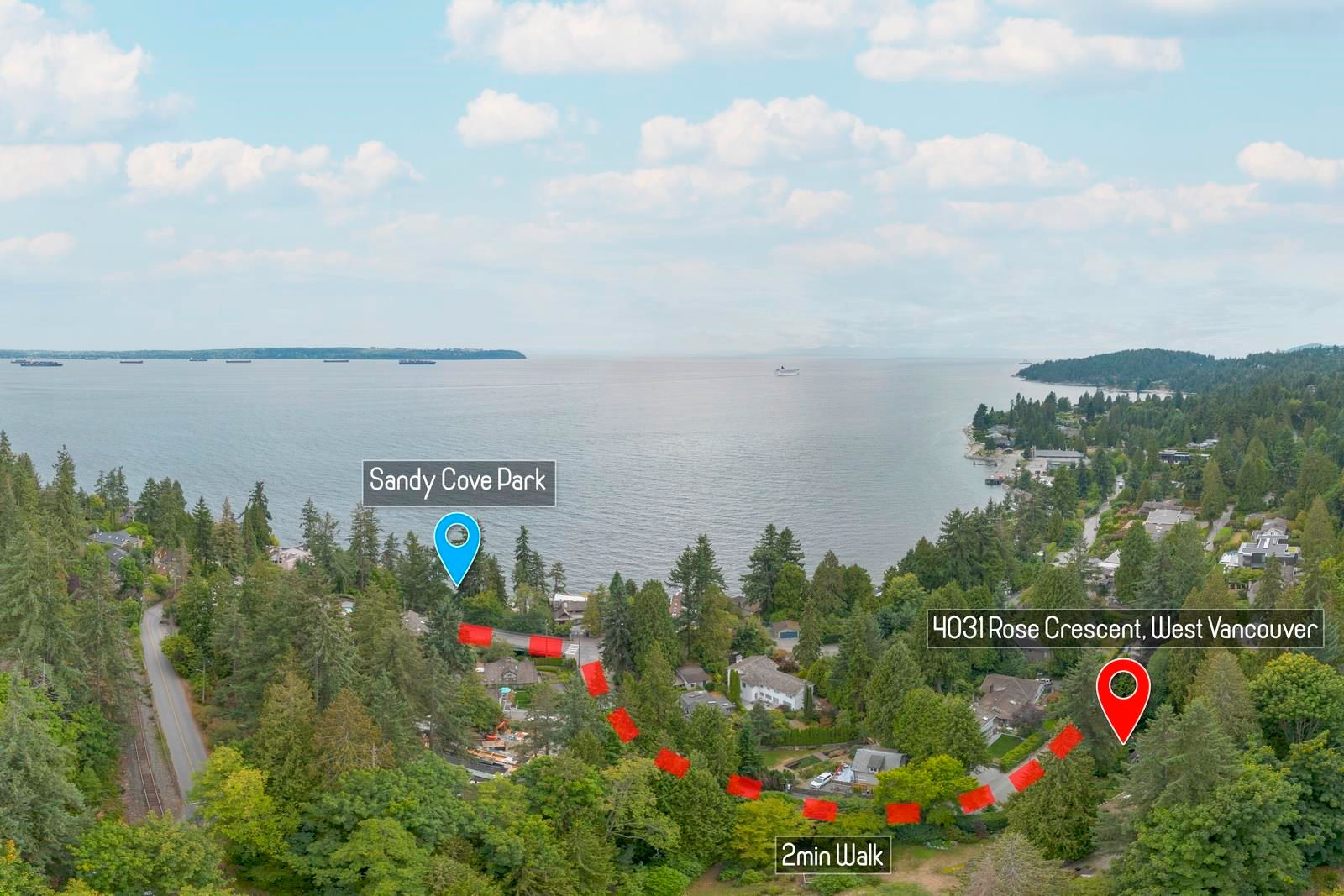 Main Photo: 4031 ROSE Crescent in West Vancouver: Sandy Cove House for sale : MLS®# R2819403