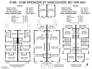 Photo 40: 5198 SPENCER Street in Vancouver: Collingwood VE 1/2 Duplex for sale (Vancouver East)  : MLS®# R2869428