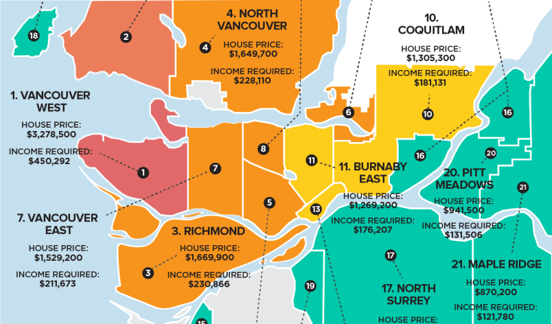 Exactly how unaffordable are Metro Vancouver’s detached homes?