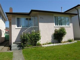 Photo 1: 273 East 57th Avenue in Vancouver: South Vancouver Home for sale () 