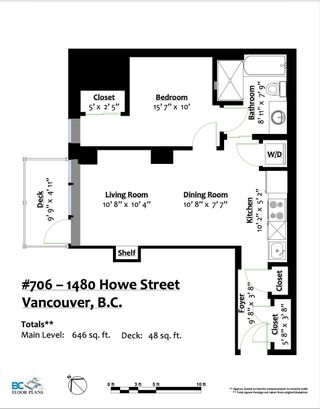Photo 22: 706 1480 HOWE Street in Vancouver: Yaletown Condo for sale in "Vancouver House" (Vancouver West)  : MLS®# R2662183