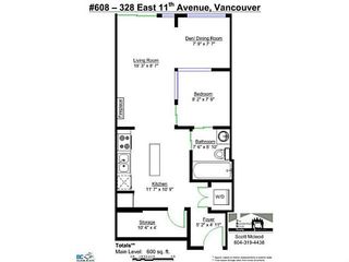 Photo 16: 608 328 E 11TH Avenue in Vancouver: Mount Pleasant VE Condo for sale in "UNO" (Vancouver East)  : MLS®# V1122789