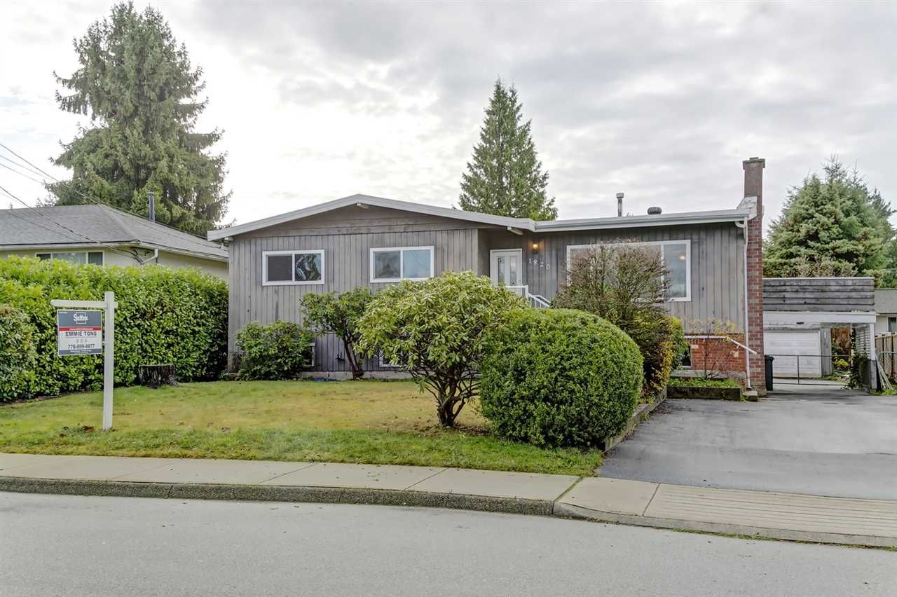 Main Photo: 1820 GROVER Avenue in Coquitlam: Central Coquitlam House for sale : MLS®# R2420677