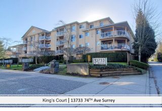 Main Photo: 106 13733 74 Avenue in Surrey: East Newton Condo for sale in "KING'S COURT" : MLS®# R2753240
